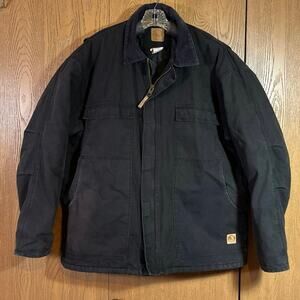 Berne Men Duck Canvas Workwear Jacket‎ Sz 2XLT Vintage Farm Ranch Cotton CH416BK